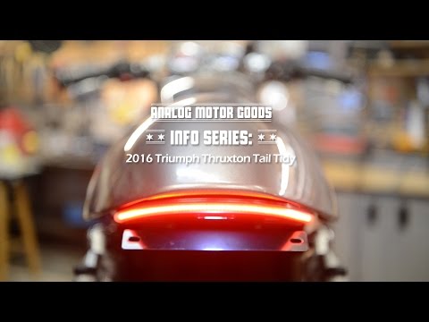 Analog Motor Goods - 2016 Triumph Thruxton Tail Tidy A3Tv2 Install Video