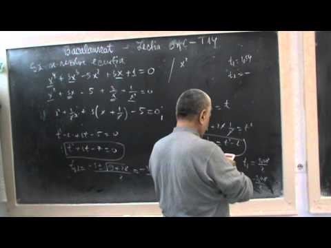 Lectia  BACT 26- Ecuatie reciproca de grad IV
