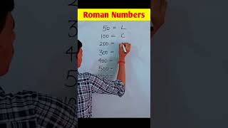 Roman Numbers 1 to 1000 | Roman Numbers | How to write Roman Numbers #shorts #maths #romans