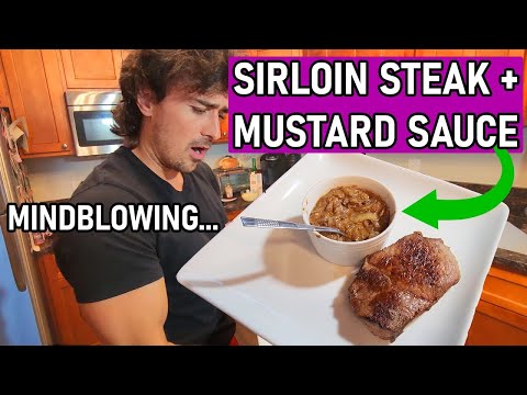 Low Calorie Sirloin Steak With High Protein Mustard Sauce!?