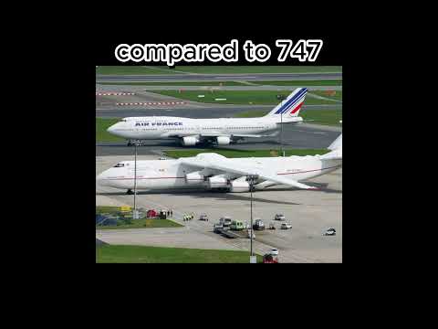 antonov 225 compared to boeing 747 #shorts #antonov225 #boeing747
