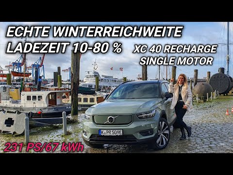 Volvo's neue Basis.Reichweite & Ladezeit 10-80 % XC 40 Single Motor Elektroauto