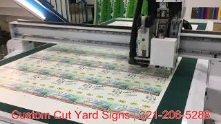 What How Yard Signs Get Custom Cut