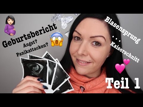GEBURTSBERICHT | Angststörung.. Fruchtblase geplatzt, Kaiserschnitt... | Teil 1 || Uschi Time