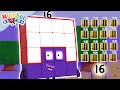 Let S Meet Square Number 16 Maths Learn To Count Skills Numberblocks