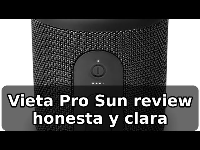 Vídeo relacionado con Vieta Pro Altavoz portátil Bluetooth Solaris BT - Sonido Potente de 15W, Radio FM, Resistente al Agua IPX4, Entrada AUX y USB, Micrófono con Manos Libres y Reproductor USB Player