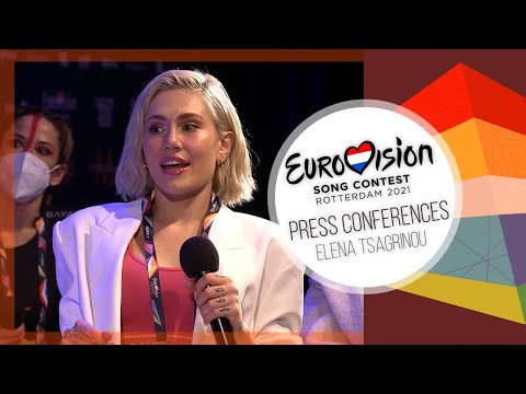 PRESS CONFERENCES ► Elena Tsagrinou (Cyprus Eurovision 2021)