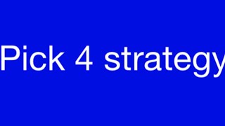 New York Lottery Win 4 strategies and double numbers.