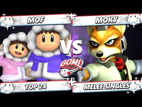 GOML 2025 - moky (Fox) Vs. MOF (Ice Climbers) Smash Melee - SSBM