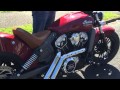 Indian Scout with custom exhaust 