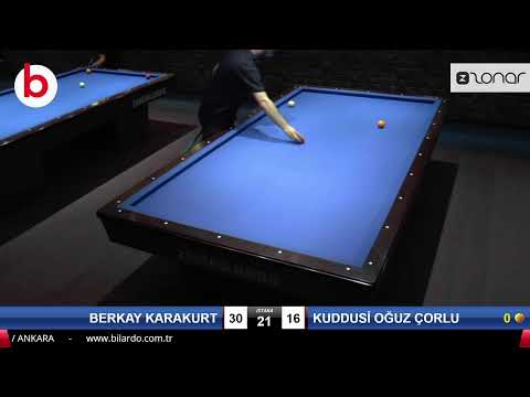 BERKAY KARAKURT & KUDDUSİ OĞUZ ÇORLU Bilardo Maçı - MALTEPE ARENA ZAFER KUPASI 2022-2.TUR