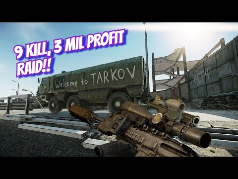 9 KILL AND 3 MIL IN PROFIT WITH THE MPX - CUSTOMS - ESCAPE FROM TARKOV