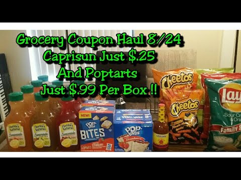 Grocery Coupon Haul 8/24  Caprisun Just $.25 Per Box !!