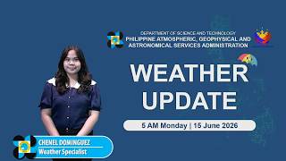 Download lagu Public Weather Forecast issued at 5:00 AM | June 15, 2026 - Monday mp3 Download lagu Public Weather Forecast issued at 5:00 AM | June 15, 2026 - Monday mp3