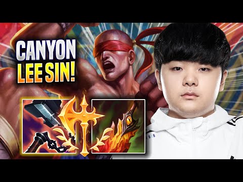 CANYON IS A GOD WITH LEE SIN! - DK Canyon Plays Lee Sin JUNGLE vs Graves! | Season 2022