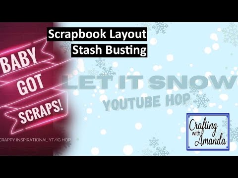 Ready for a hop?  How about 2?  Baby Got Scraps meets Paper Crafting YouTubers "Let It Snow."