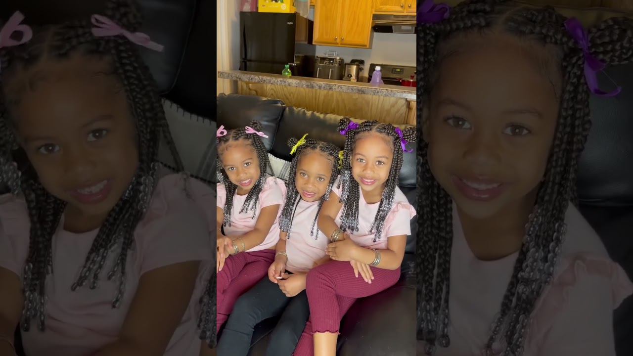 Mommy Girls💕💕💕 yes they are triplets! #triplets #viral #fyp