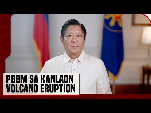Marcos, tiniyak ang suporta ng gobyerno sa mga apektado ng Kanlaon Volcano eruption