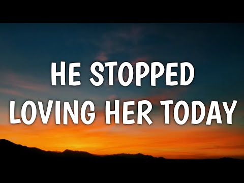 George Jones - He Stopped Loving Her Today (Lyrics)