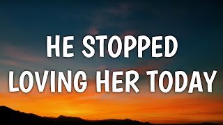 George Jones - He Stopped Loving Her Today (Lyrics)