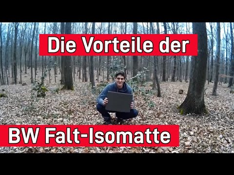 Bundeswehr (BW) Falt-Isomatte für Outdoor und Bushcraft Touren/Bequem Praktisch Leicht      |  BF&M