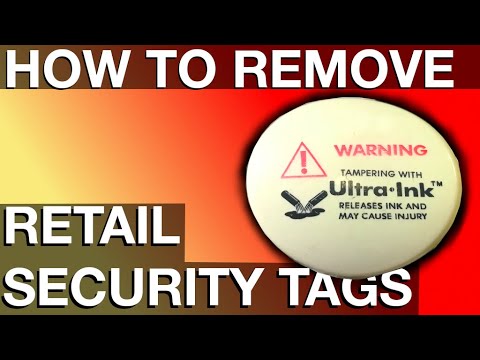 Removing Retail Security Tags from clothing (How to instructions)