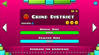 “Grind district” level 39 of Geometry Dash The Forgotten Journey 