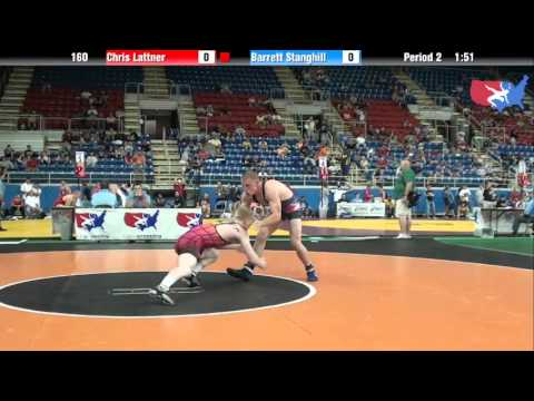 Fargo 2012 160 Round 3: Chris Lattner (Missouri) vs. Barrett Stanghill (Montana)