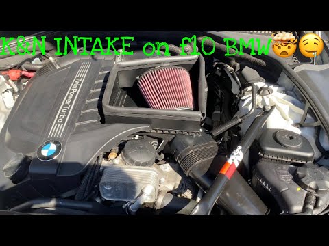 How to install a K&N intake on a f10 535i BMW