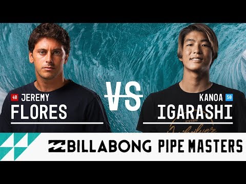 Jeremy Flores vs. Kanoa Igarashi - Semifinals, Heat 2 - Billabong Pipe Masters 2017