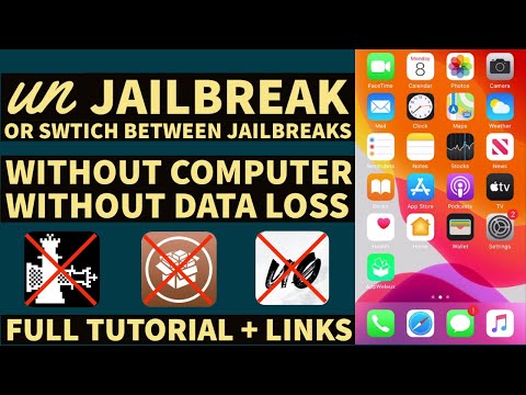 How to unjailbreak iPhone / iPad | unc0ver & checkra1n | No PC / No data loss | Restore RootFS