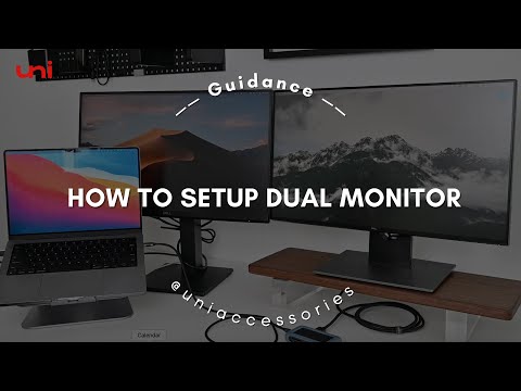 uniAccessories | The ultimate dual monitor laptop setup -Macbook | 2022