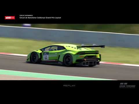 Lap Time with Lamborghini Huracan GT3 on Circuit de Barcelona - Catalunya Grand Prix Layout