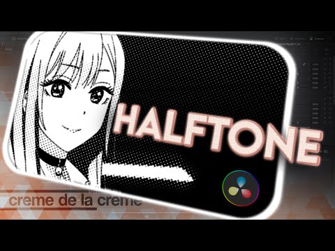 Halftone Dot Effect Tutorial - Davinci Resolve 17 (no plugins) | Creme de la Creme ep.1
