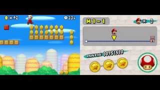 preview picture of video 'Jugando el primer nivel de Mario NDS'