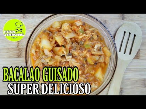 bacalao guisado dominicano con papas /como hacer bacalao guisado con papa Dominicano🇩🇴