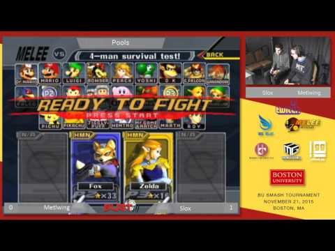 BUST3 - Metlwing (Fox) vs Slox (Sheik) - SSBM Pools