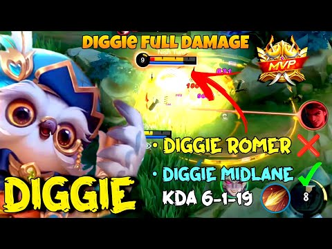 Diggie Damage Build 2022 Power of flamshot Mlbb