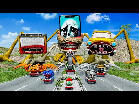ALL MONSTERS Big & Small Cars with NEW HOTSPOT TAPES & BUS EATER & CAR EATER – BeamNG.Drive