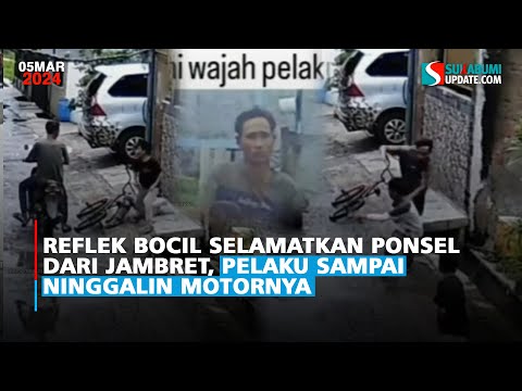 Reflek Bocil Selamatkan Ponsel dari Jambret, Pelaku Sampai ninggalin motornya