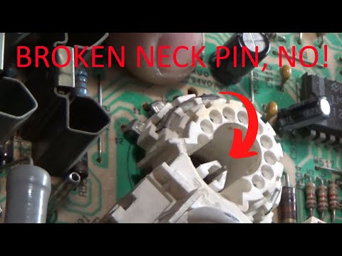 25" U2000 Arcade Monitor Repair - Can I Fix A Broken Neck Pin And Save This Picture Tube?