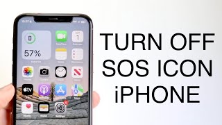 How To Turn Off SOS Icon On iPhone! (2023)