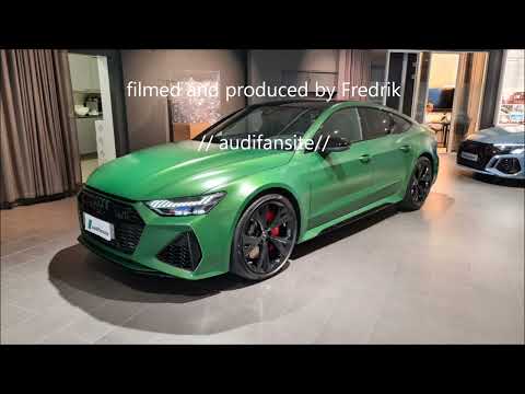 2022 Audi RS7 Sportback 600 hp in Sonoma green matt (Audi exclusive) - Exterior and Interior