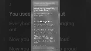 Like a Rolling Stone - Bob Dylan #lyrics #trending #shorts