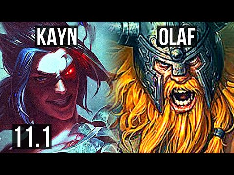 KAYN vs OLAF (JUNGLE) | Rank 1 Kayn, Legendary, 13/3/11, Rank 14 | EUW Grandmaster | v11.1