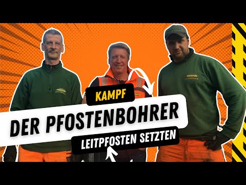 Kampf der Pfostenbohrer: Pfostentosten vs. Fräsen-Axel - Wer setzt die Leitpfosten schneller?