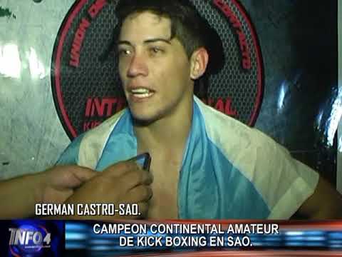 GERMAN CASTRO-CAMPEON CONTINENTAL AMATEUR DE KICK BOXING