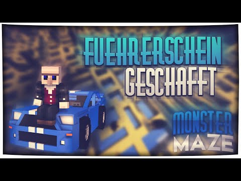 MONSTER MAZE auf MINEPLEX | FÜHRERSCHEIN GESCHAFFT! :D