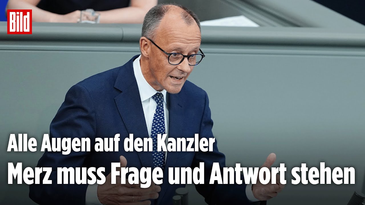 REGIERUNGSBEFRAGUNG IM BUNDESTAG: Kanzler Merz stellt sich den Abgeordneten
