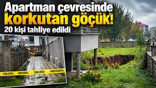 Yalova'da Sağanak Sonrası Binanın Bahçesi 3,5 Metre Çöktü!